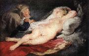 RUBENS, Pieter Pauwel The Hermit and the Sleeping Angelica Germany oil painting artist